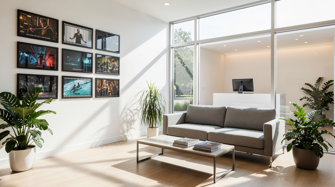 Reception area of a video production studio